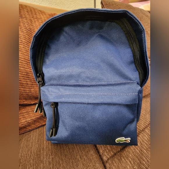 SALE ✨️ Lacoste Neocroc Small Canvas Backpack NWT - Picture 1 of 4